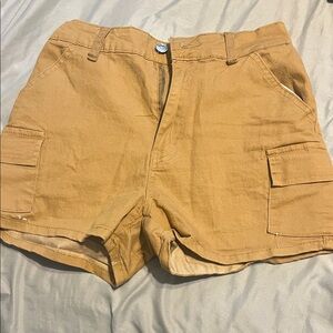 Tan Women's Cargo Shorts